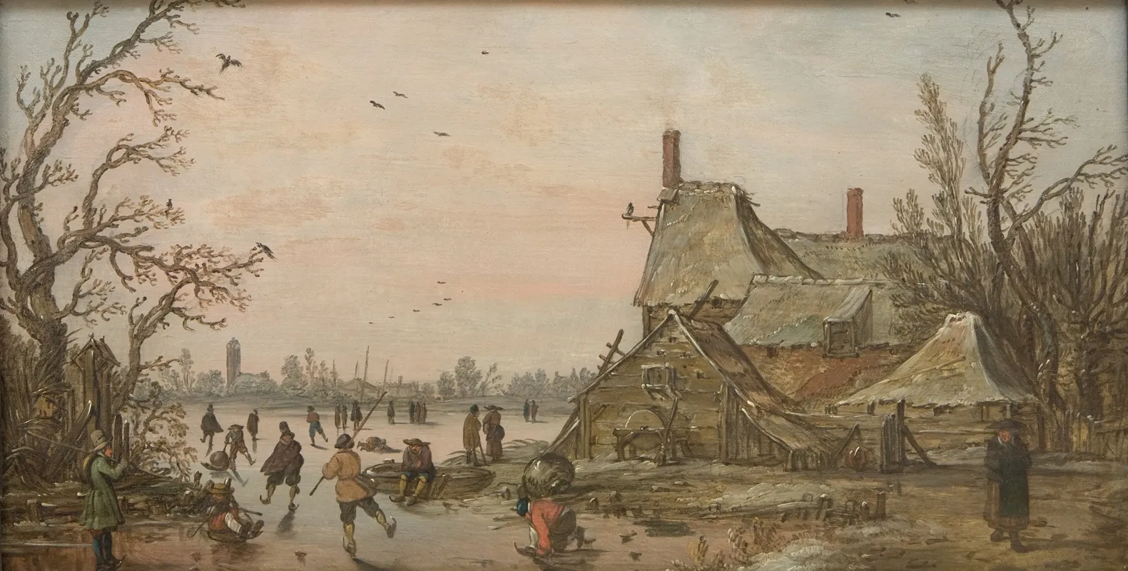 Winter Scene At A Farm