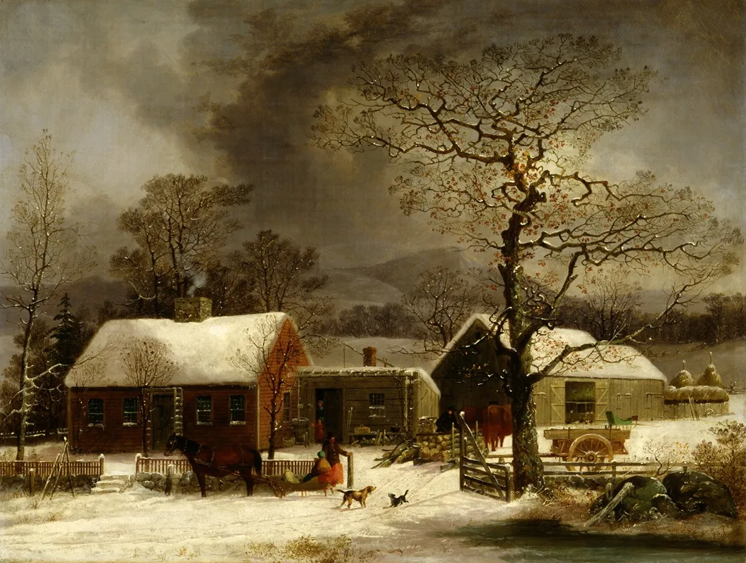 Winter Scene In New Haven Connecticut 2