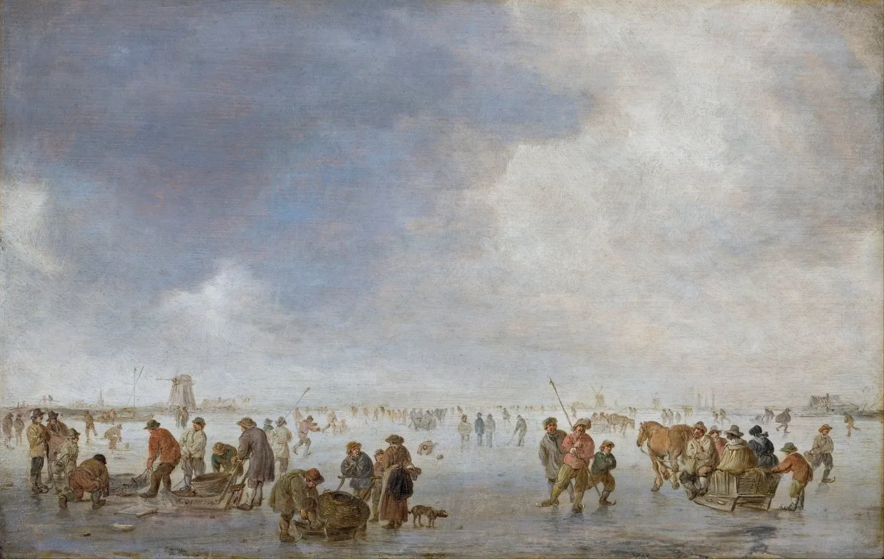Winter Scene On The Ice