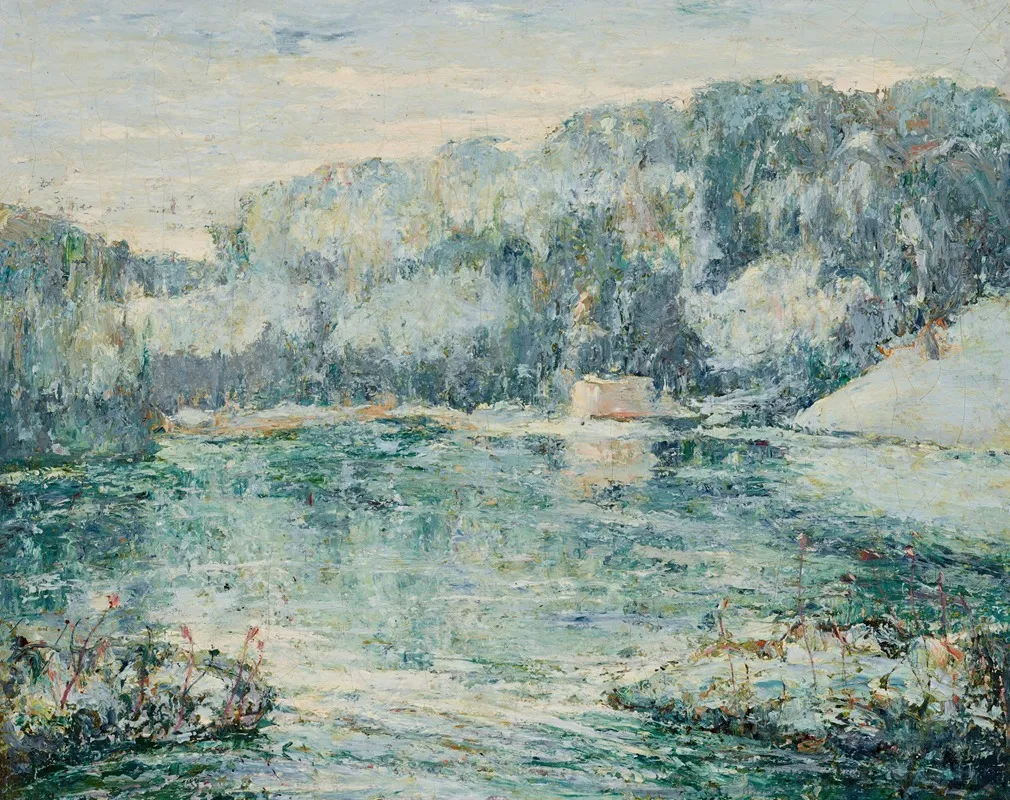 Winter Spuyten Duyvil by Ernest Lawson - Canvas Print