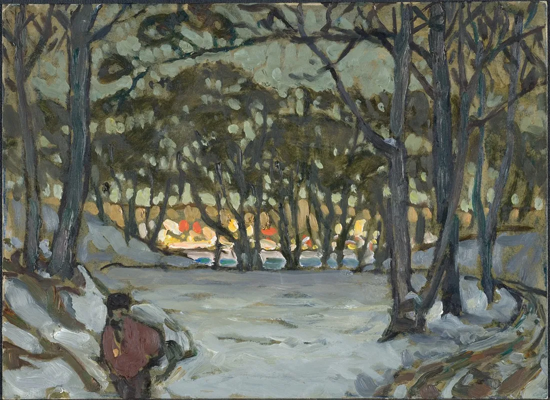 Winter Study From Djurgarden Stockholm