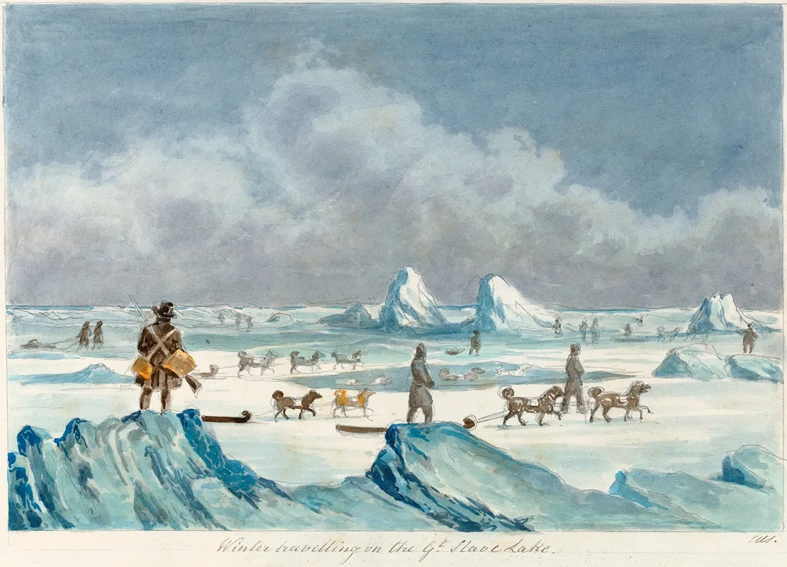 Winter Traveling On The Great Slave Lake