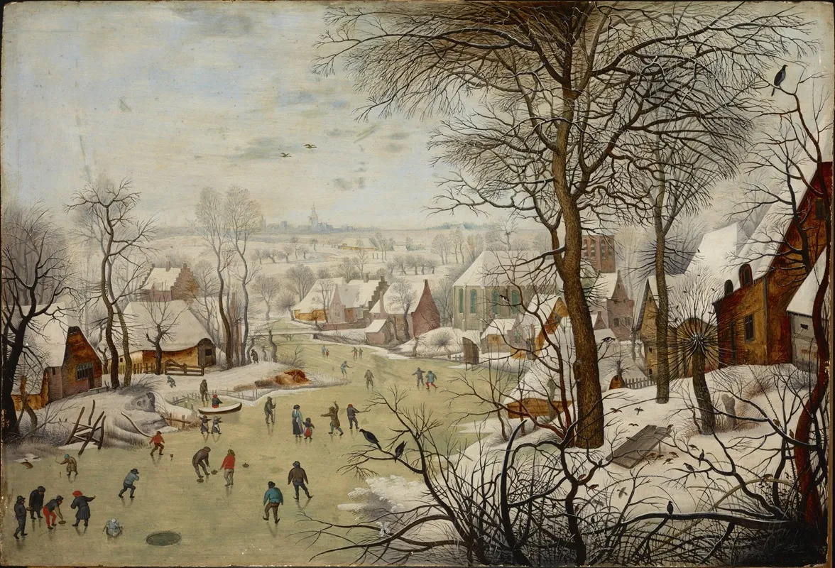 Winterlandscape With A Bird Trap