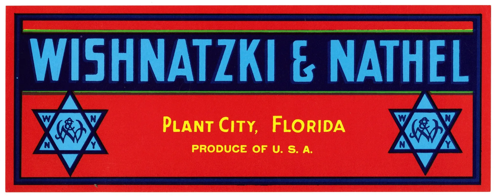 Wishnatzki And Nathel Red Label Produce