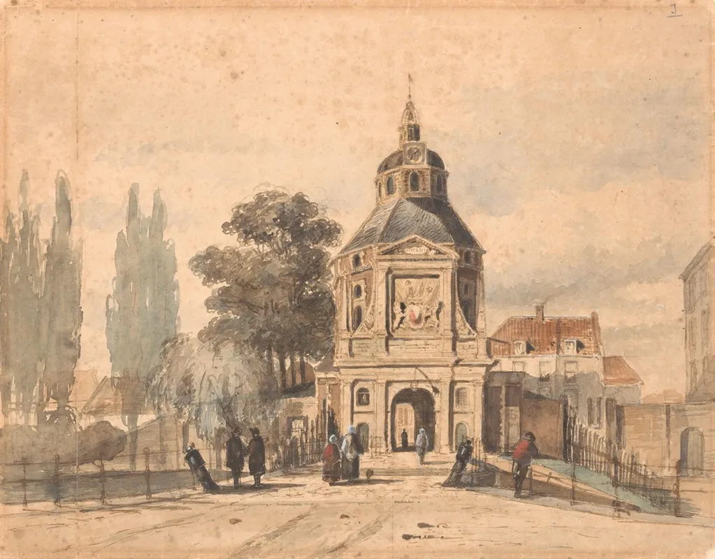 Wittevrouwenpoort In Utrecht by Johannes Bosboom - Canvas Print