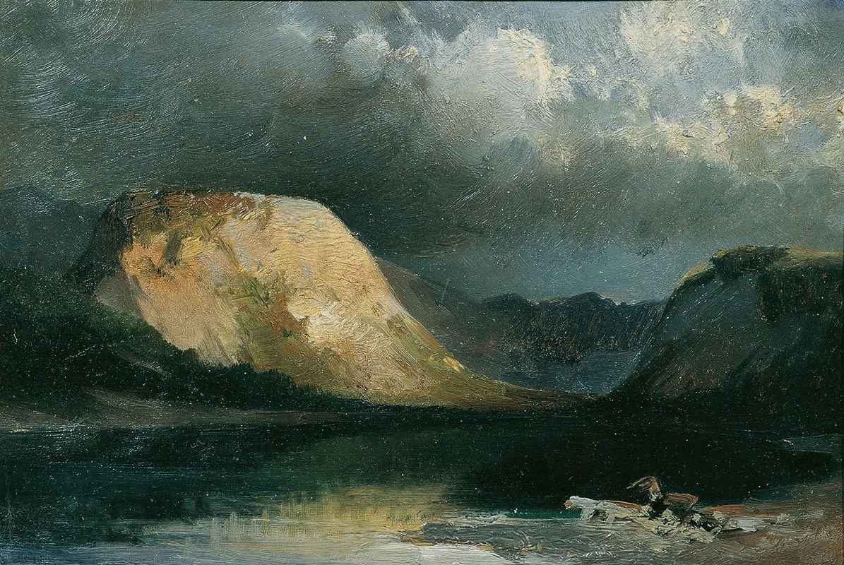 Wocheiner See by Joseph Brunner - Canvas Print