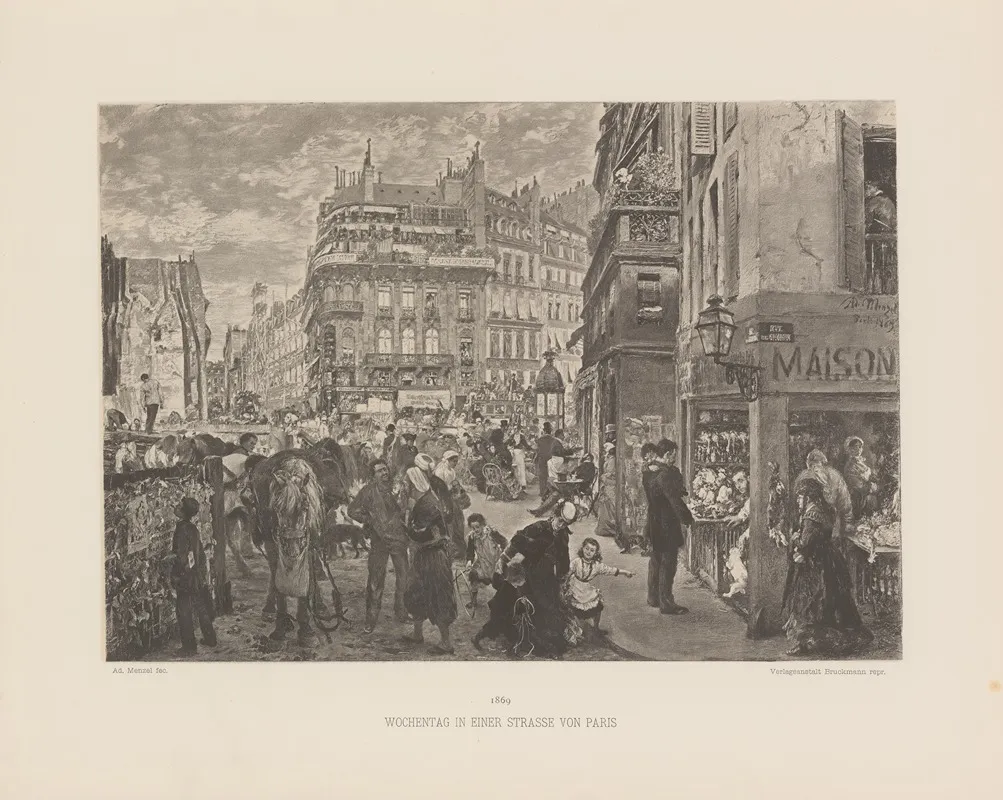 Wochentag‎ ‎in‎ ‎einer‎ ‎strasse‎ ‎von‎ ‎paris