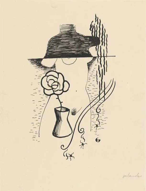 Woman And Flower