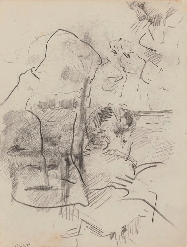 Woman At Keyboard And Alfred William Finch