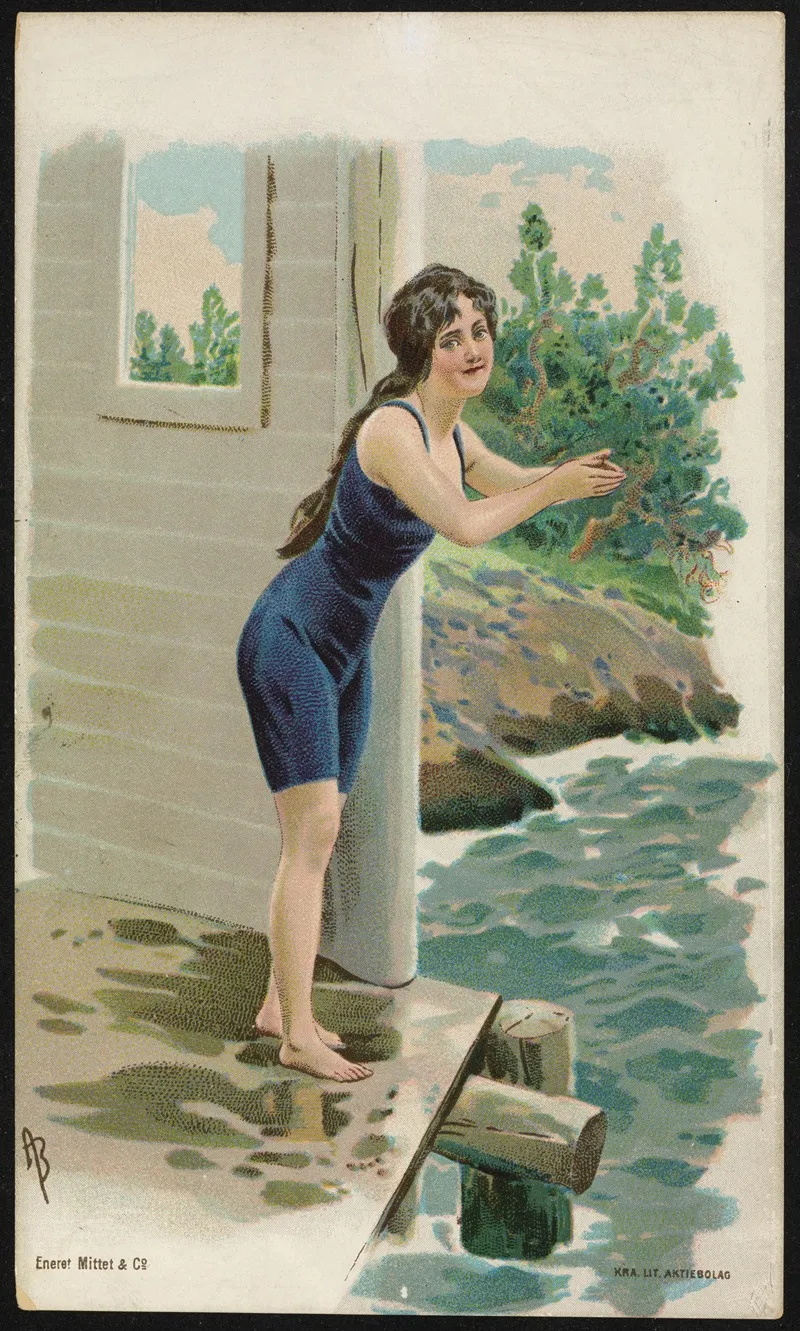 Woman Bathing Diving
