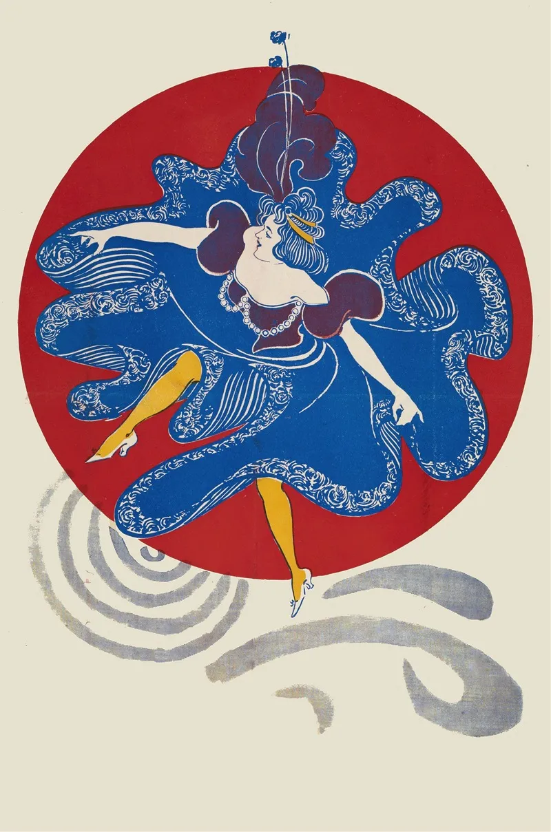 Woman In A Blue Dress