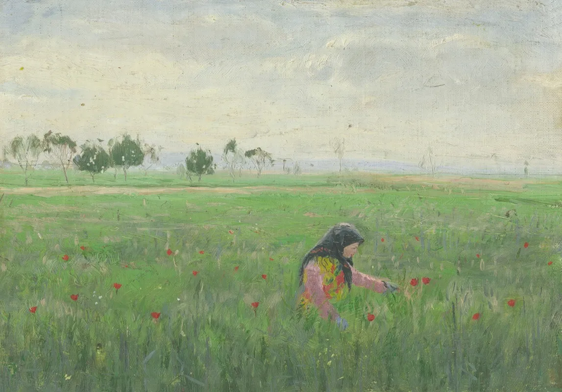 Woman In A Meadow