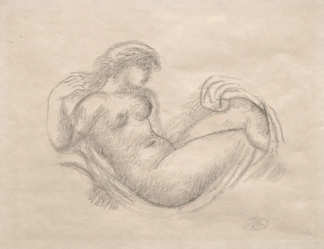 Woman In Cradle by Aristide Maillol - Canvas Print