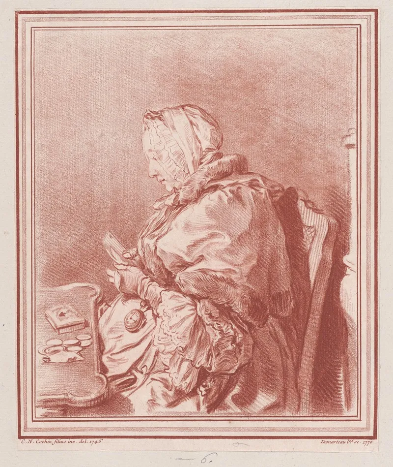 Woman Playing Cards