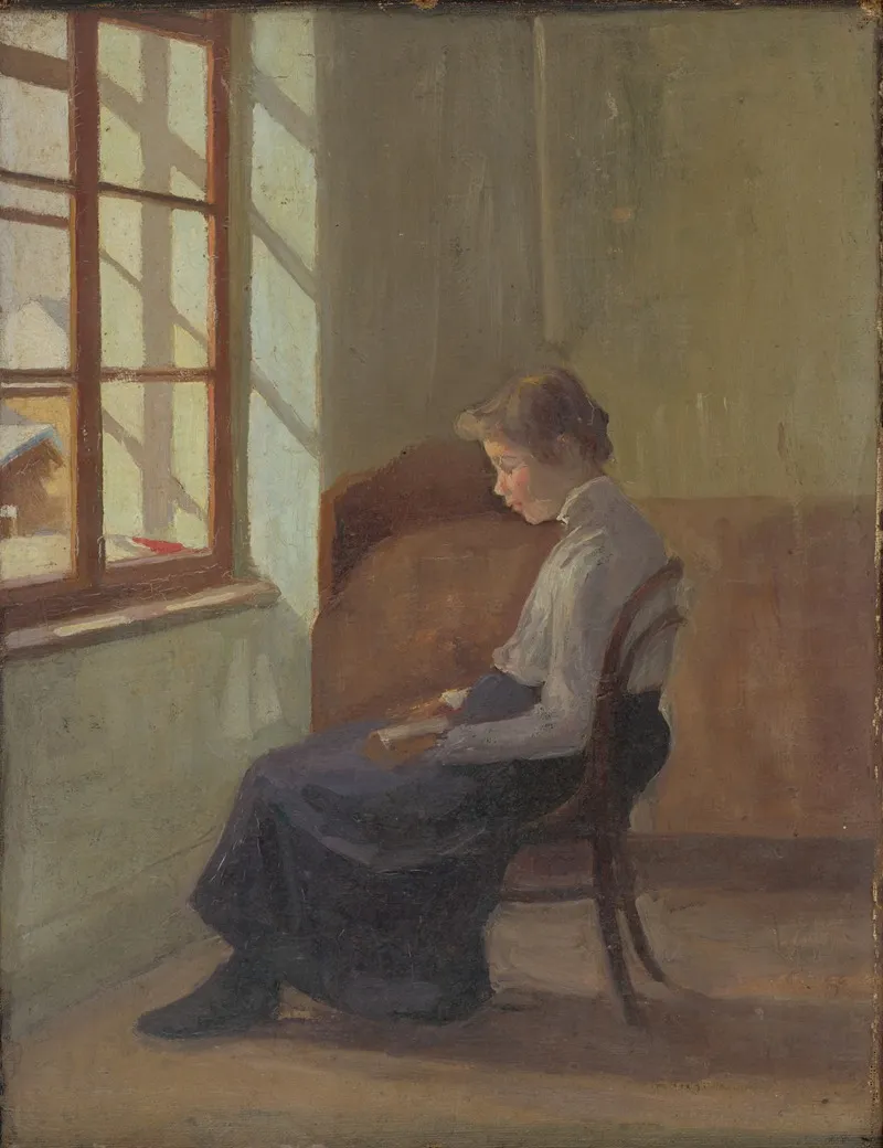 Woman Reading At The Window