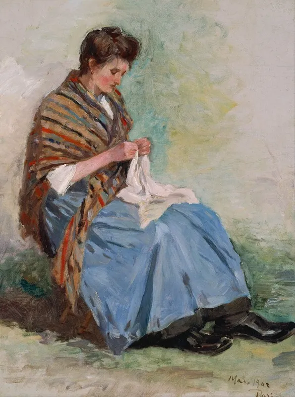 Woman Sewing 4