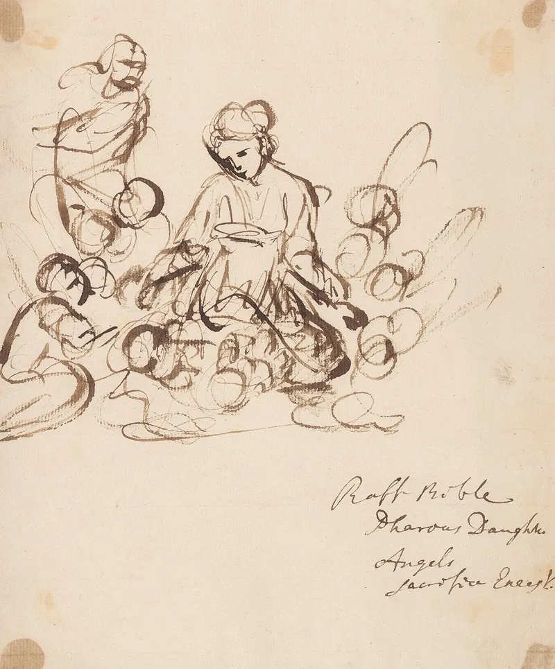 Woman Surrounded By Children