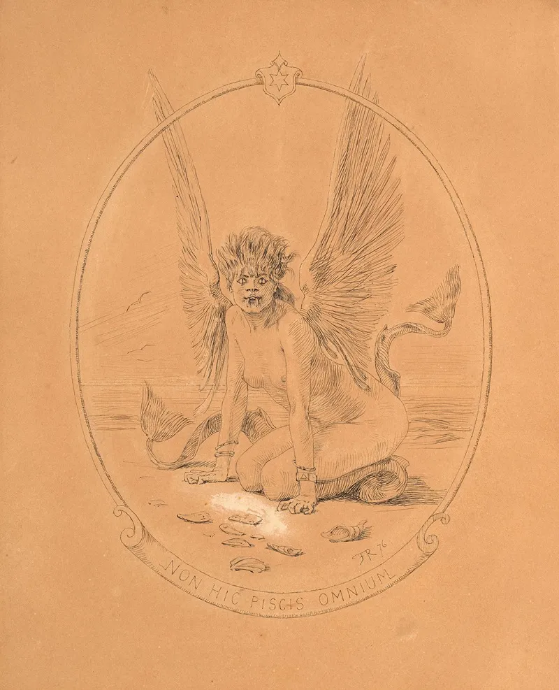 Woman Winged Fish Or Rare Fish