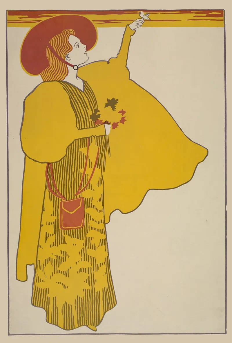 Woman With A Butterfly On Her Finger