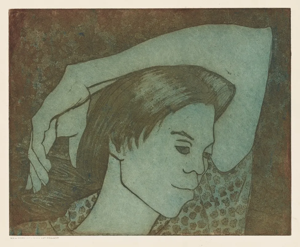 Woman With Arm On Head