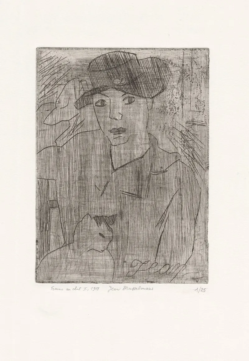 Woman With Cat I