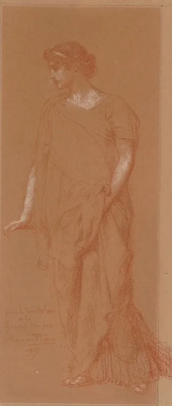 Woman With Draped Robe