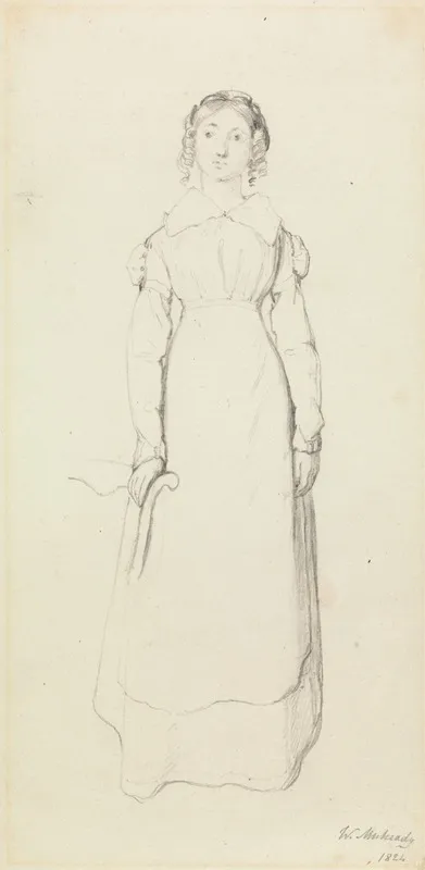 Woman With Ringlets Standing