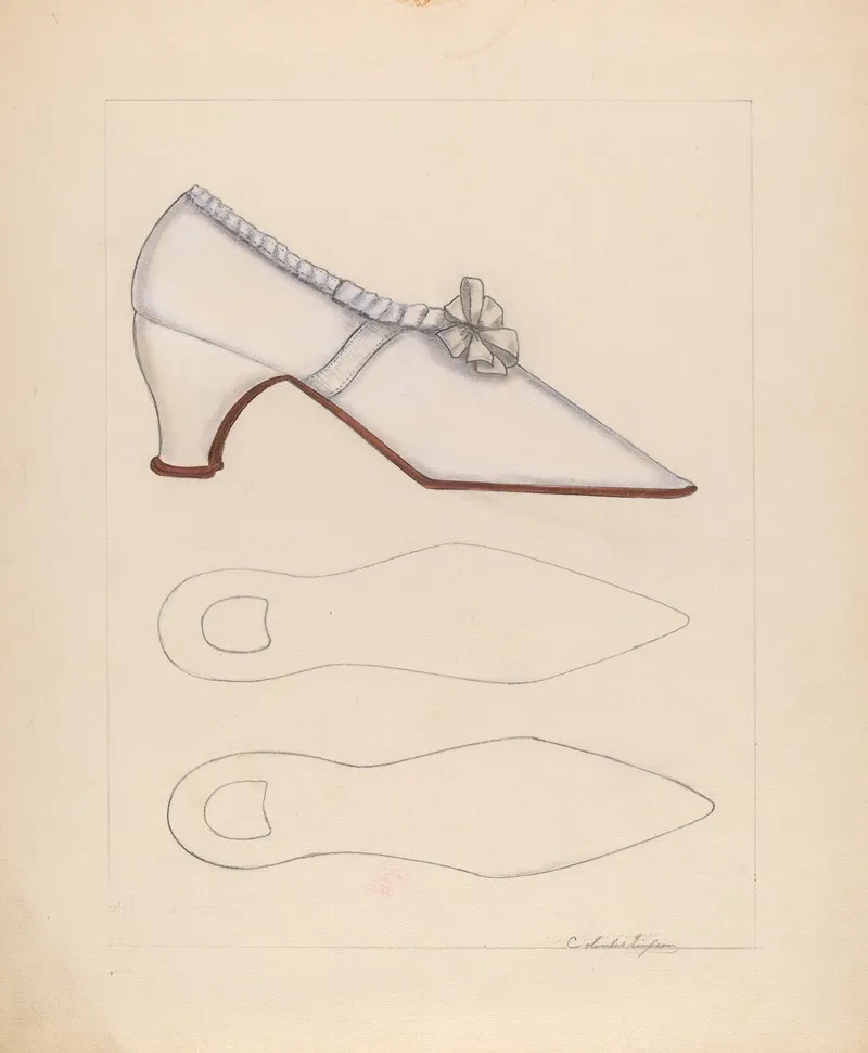 Womans Shoe 6 by Columbus Simpson - Canvas Print