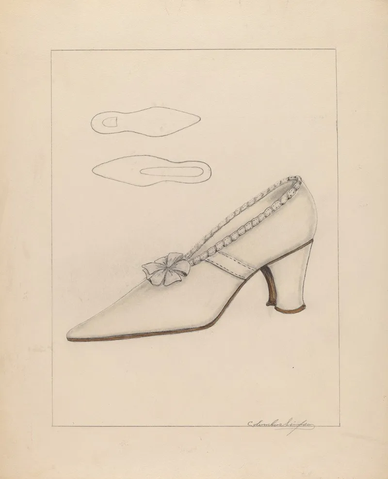 Womans Shoe 7 by Columbus Simpson - Canvas Print