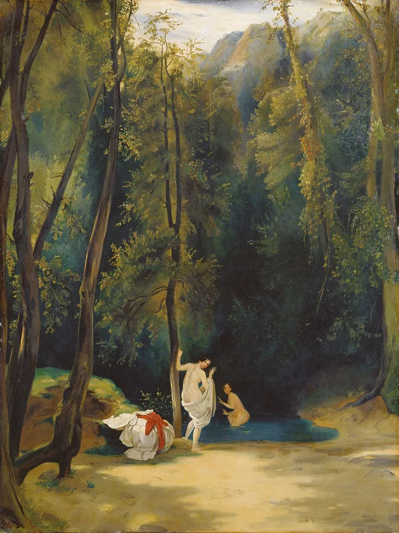 Women Bathing In The Park Of Terni