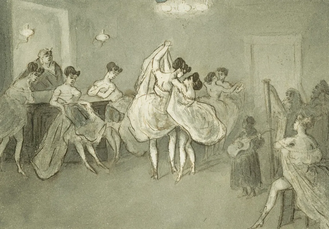 Women Dancing In A Brothel