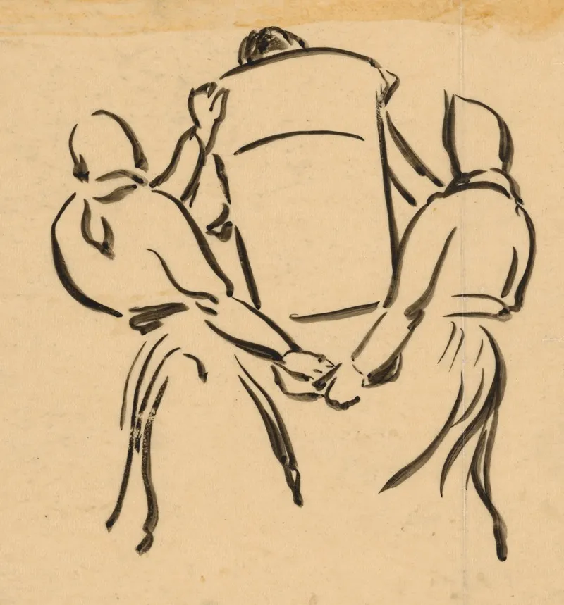 Women Lifting A Dosser