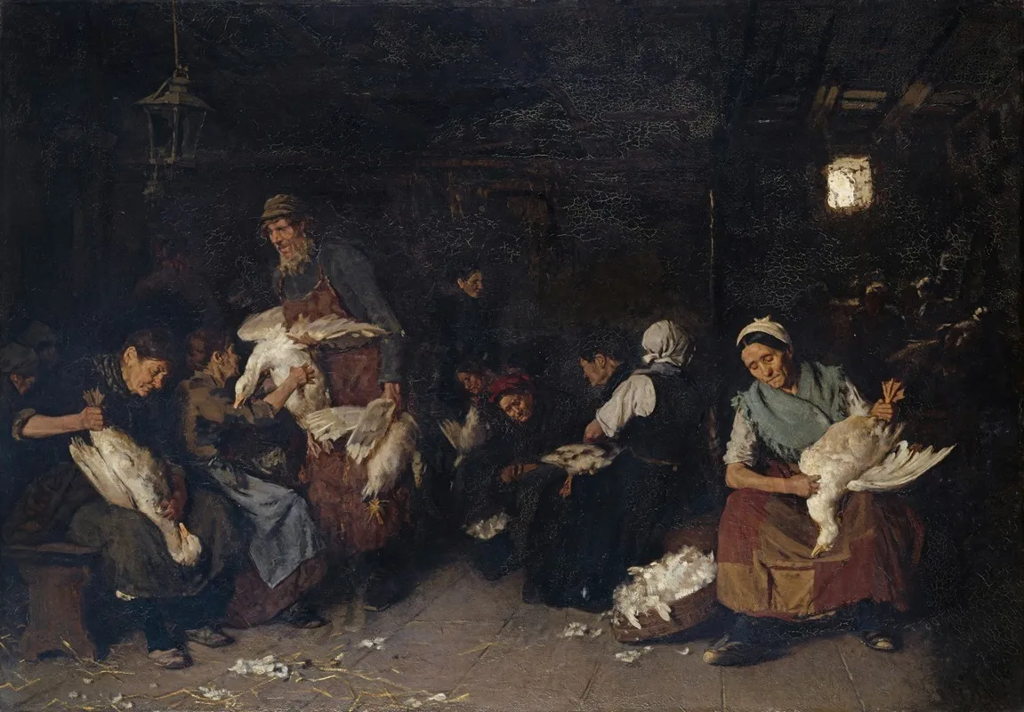 Women Plucking Geese