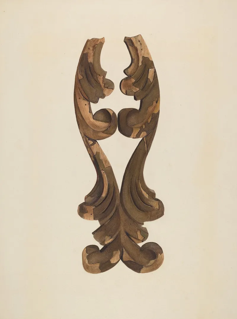 Wood Carving Scroll 5