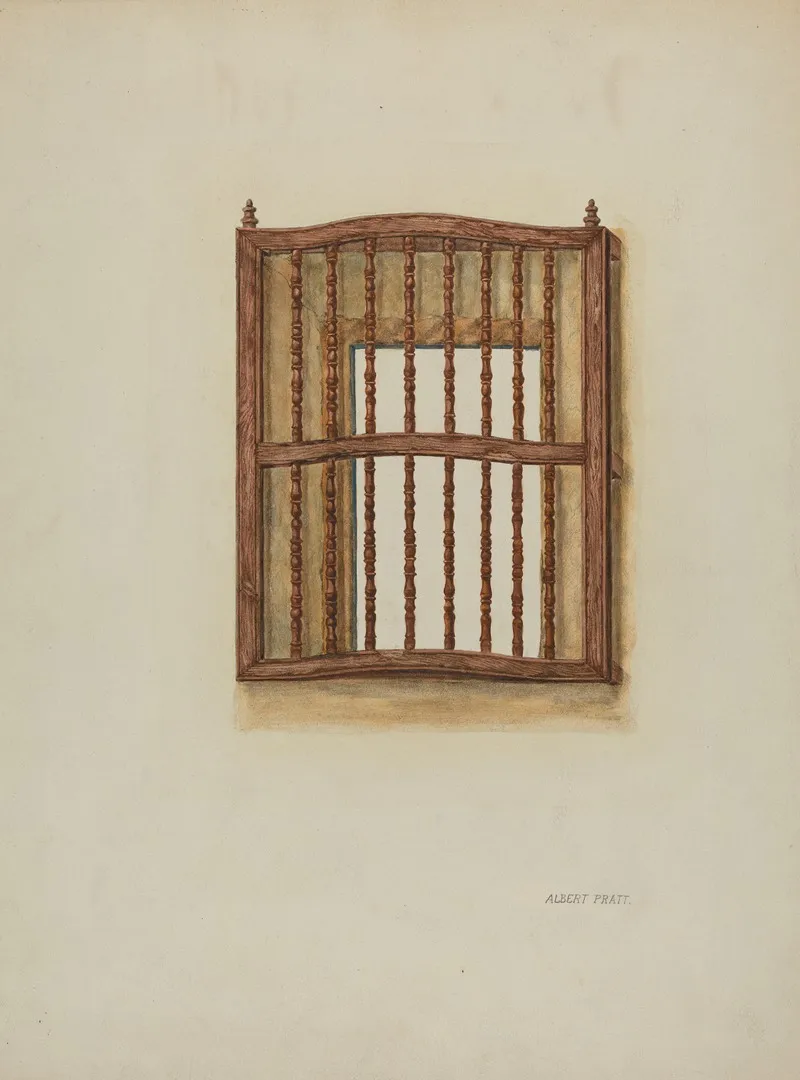 Wood Grille by Albert Pratt - Canvas Print