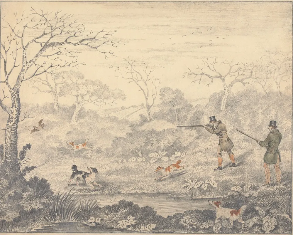 Woodcock Shooting 4 by Edwin Gill - Canvas Print
