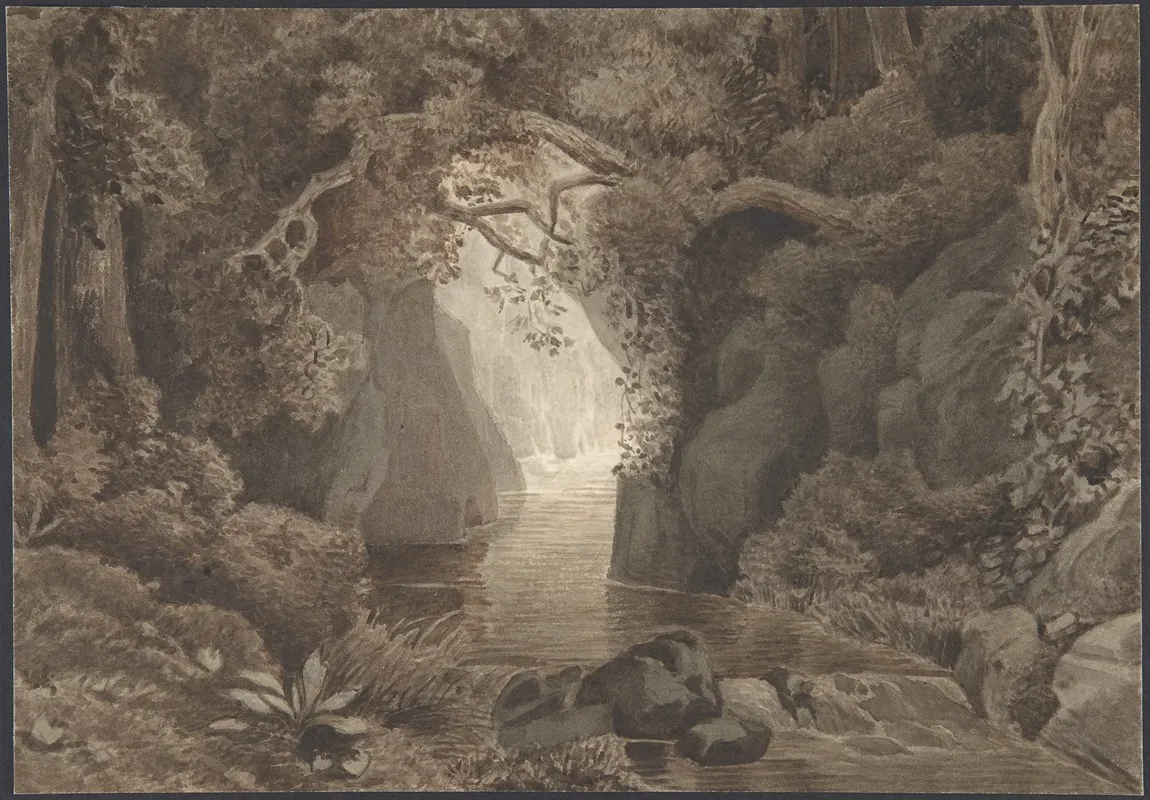 Wooded Landscape With A Creek