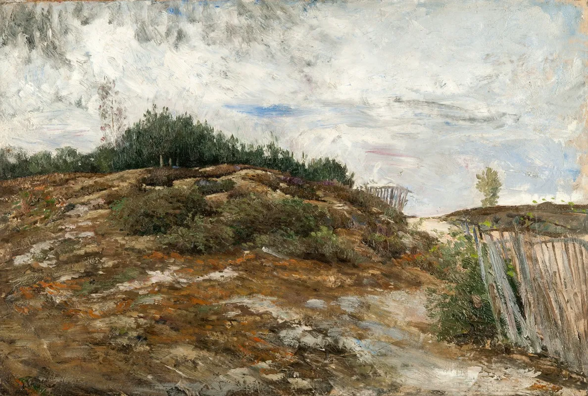 Wooded Ridge Fontainebleau by Carl Fredrik Hill - Canvas Print