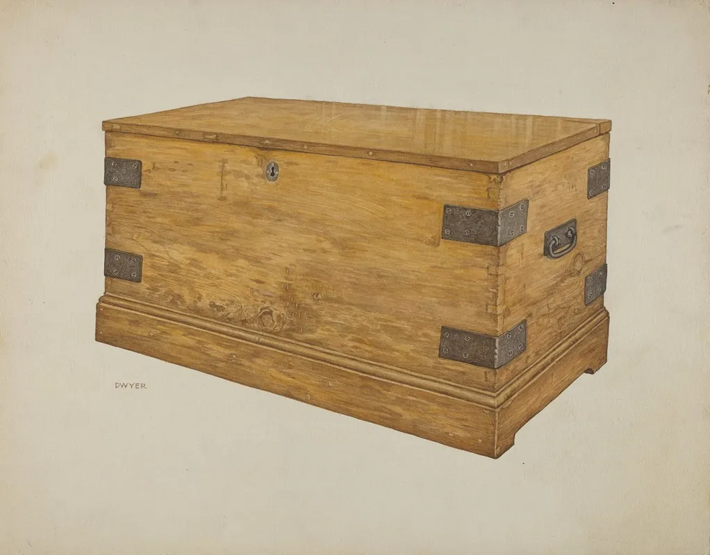 Wooden Chest 3 by James Dwyer - Canvas Print
