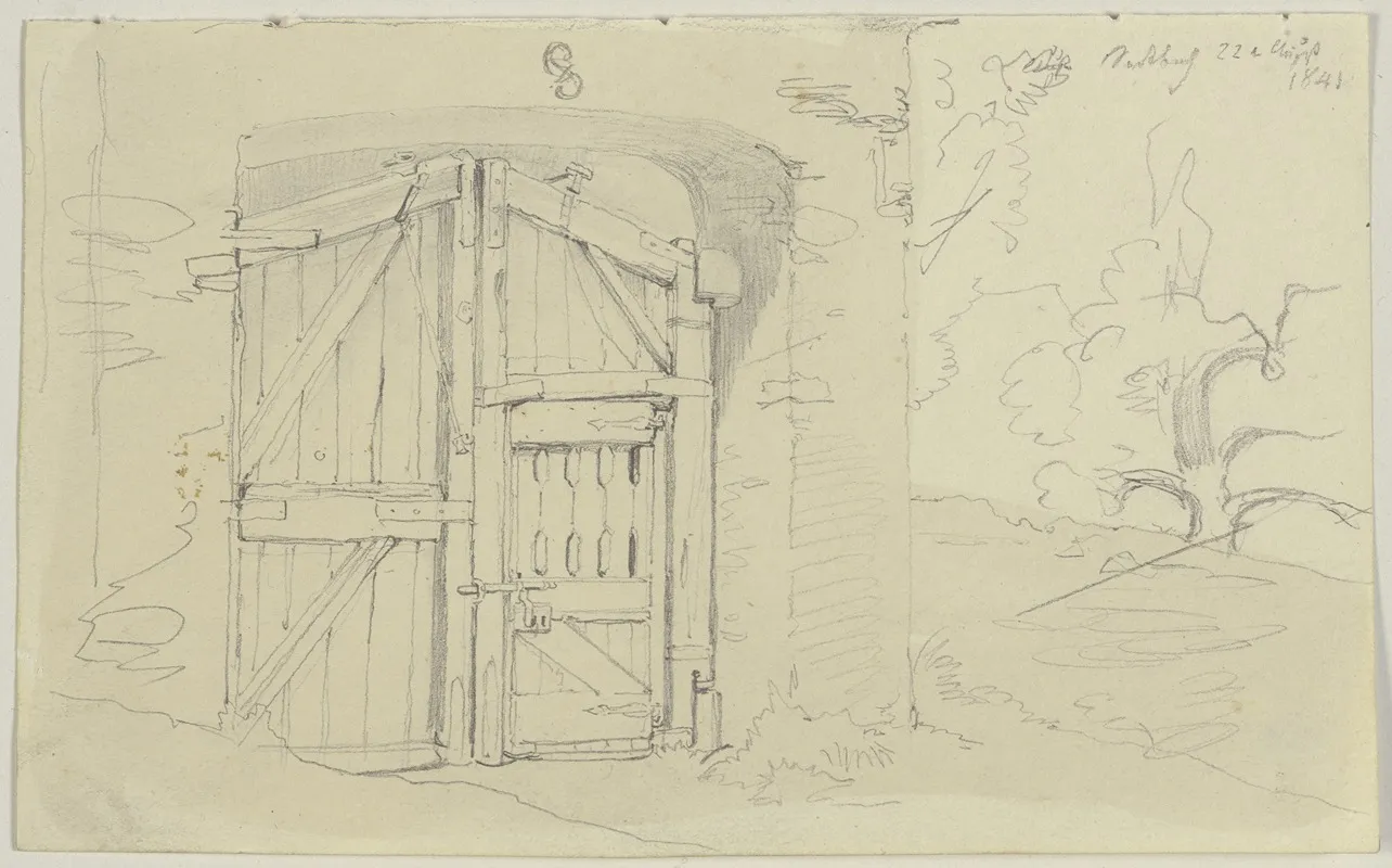 Wooden Gate In Seckbach