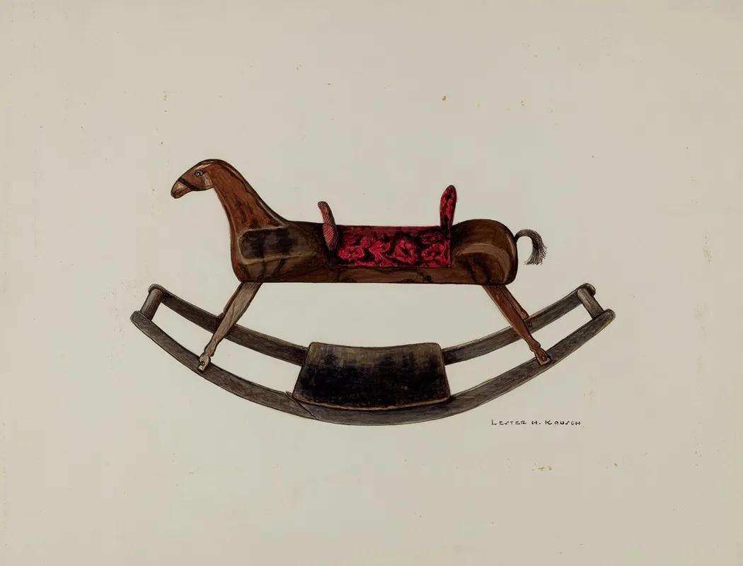 Wooden Rocking Horse 3