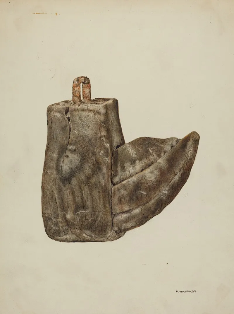 Wooden Stirrup by Florence Hastings - Canvas Print