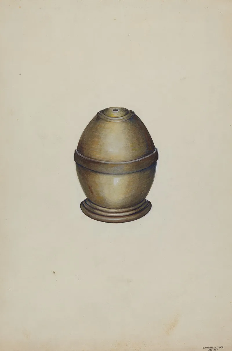 Wooden Thread Holder by Edward L. Loper - Canvas Print