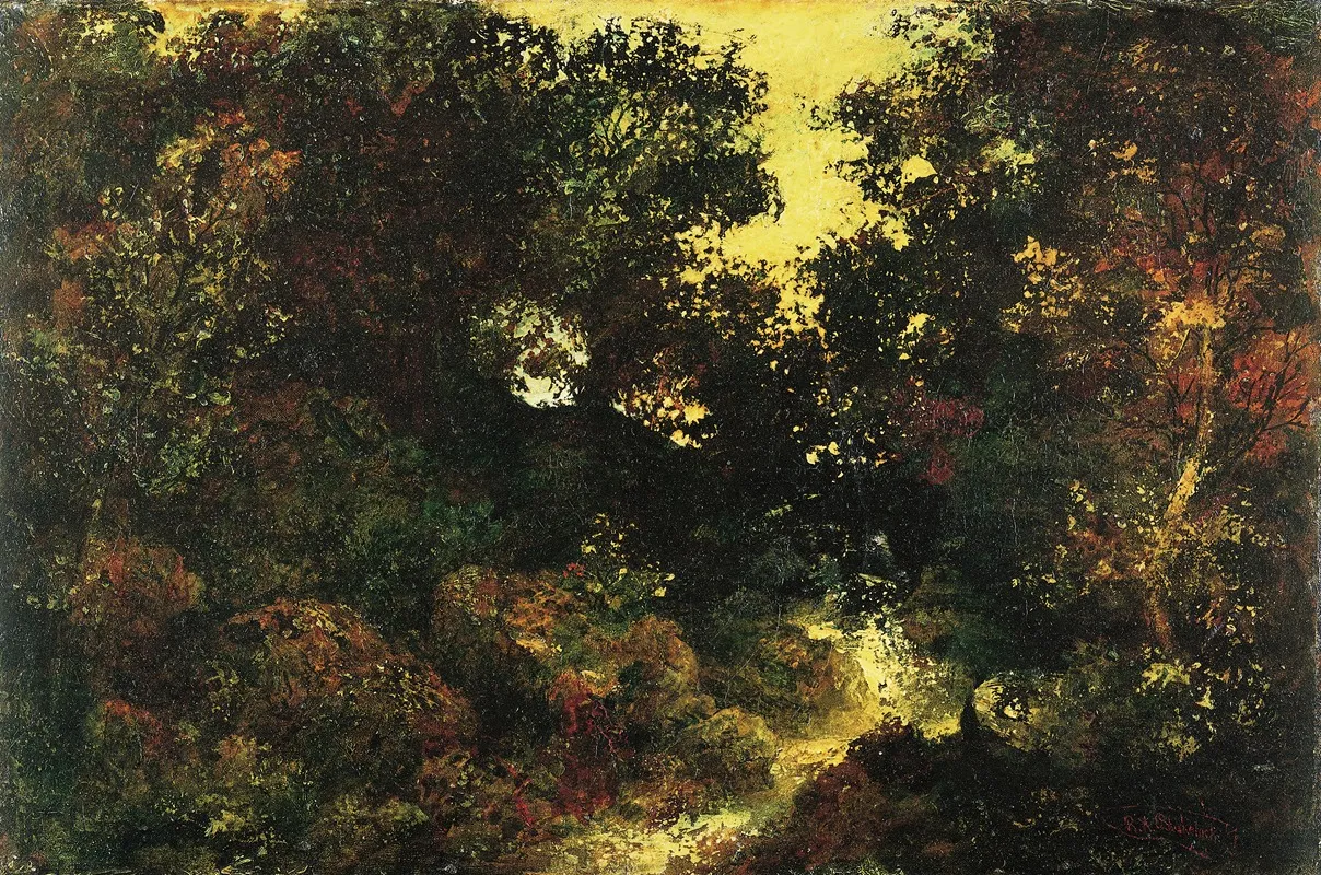 Woodland Brook 2 by Ralph Albert Blakelock - Canvas Print