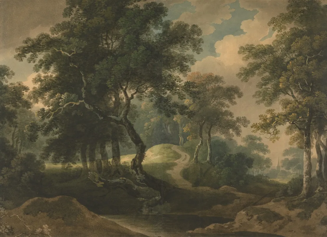 Woodland Landscape 3 by Thomas Barker - Canvas Print