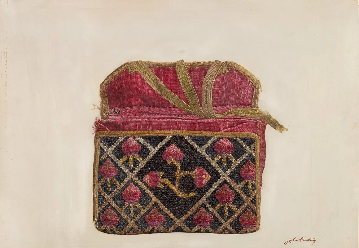 Wool Pocketbook by John Cutting - Canvas Print