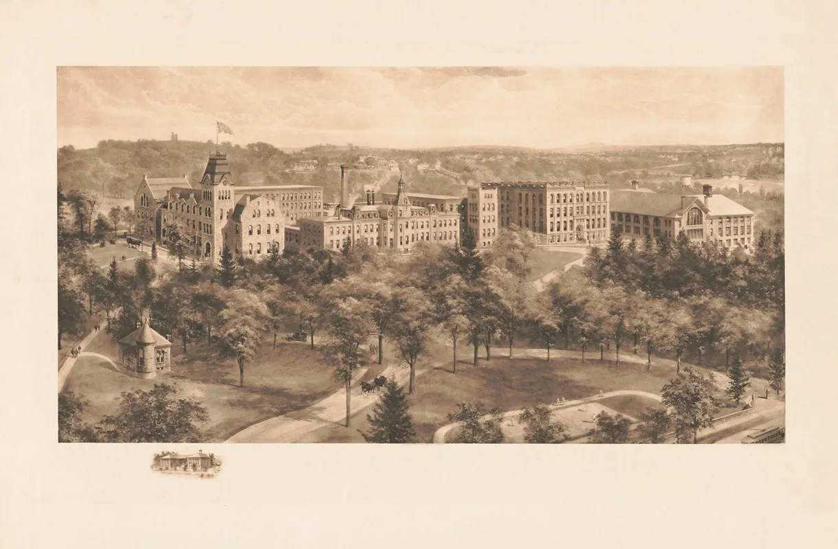 Worcester Polytechnic by Richard Rummell - Canvas Print