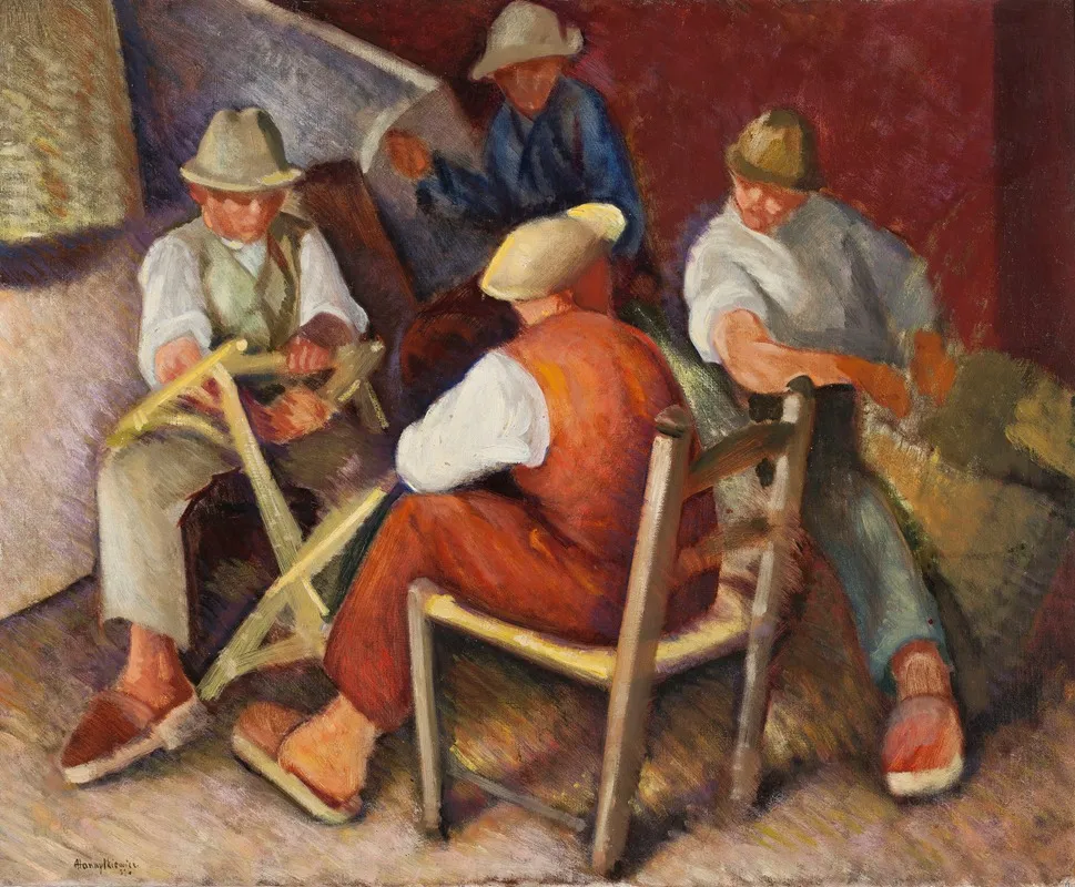 Workers 3 by Adam Hannytkiewicz - Canvas Print