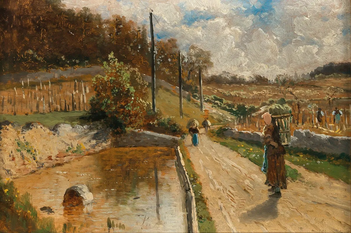 Workers In A Vineyard Samois