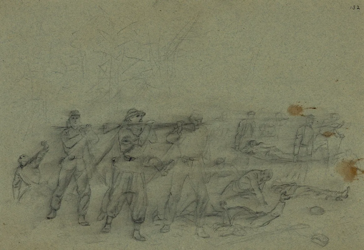 Wounded Being Carried Away